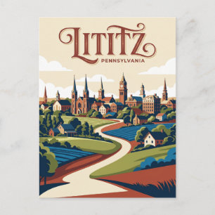 Lititz USA Postkarte