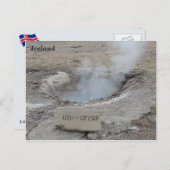 Litli Geyser, Island. Postkarte (Vorne/Hinten)