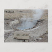 Litli Geyser, Island. Postkarte (Vorderseite)