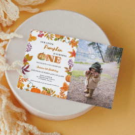 Litlle Pumpkin macht ein Mädchen 1. Geburtstag Einladung