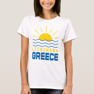 Litochoro Griechenland Sonnenschein und Meereswell T-Shirt