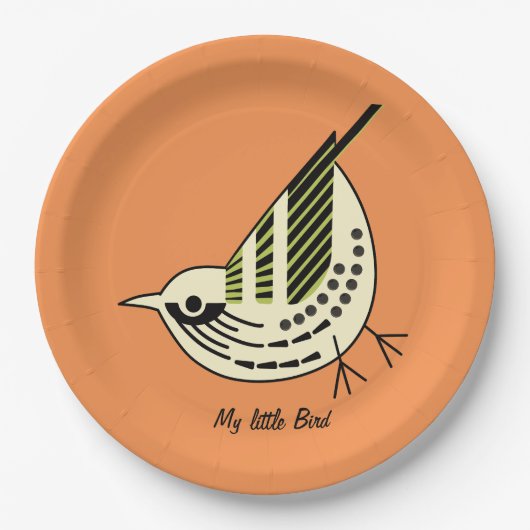 Litte Birdy Pappteller (Vorderseite)