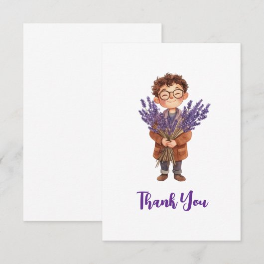 Litte Boy Dankeskarte (Vorne/Hinten)