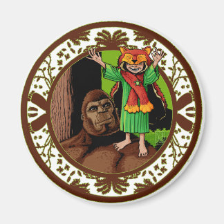 Litte Red Mighty Nizz Bigfoot Vater Magnet