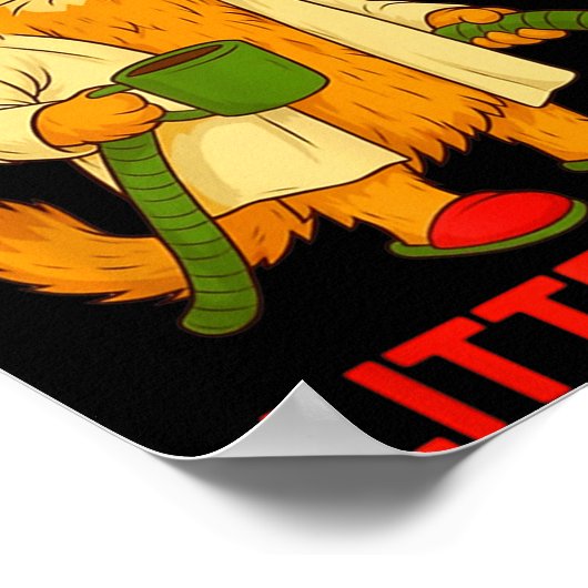Litter’s Full Cat Parody Tee  Poster (Ecke)