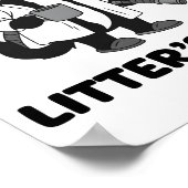 Litter’s Full Funny Cat Christmas Humor Quote Long Poster (Ecke)