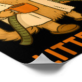 Litter’s Full Funny Cat Christmas Humor Quote  Poster (Ecke)