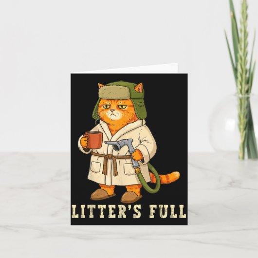 Litter’s Full Funny Cat Christmas Mpy For Cat Love Karte (Vorderseite)