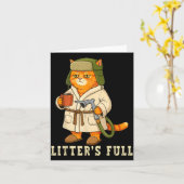 Litter’s Full Funny Cat Christmas Mpy For Cat Love Karte (Gelbe Blume)