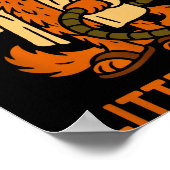 Litter’s Full Funny Cat Lovers Christmas Xmas  Poster (Ecke)