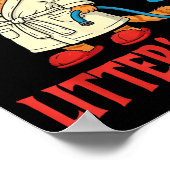 Litter’s Full Funny Cat Lovers Christmas Xmas Poster (Ecke)