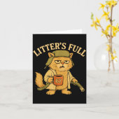 Litter’s Full Funny Six Seven 67 Meme Cat Lovers C Karte (Gelbe Blume)