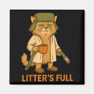 Litter’s Full Lustiger Weihnachtskatze Santa Claus Magnet