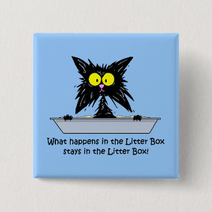 Litterbox Katze Button