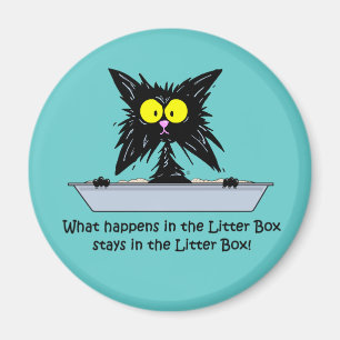 Litterbox Katze Magnet