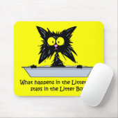 Litterbox Katze Mousepad (Mit Mouse)
