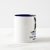 Litterbox Katze Zweifarbige Tasse (Mittel)