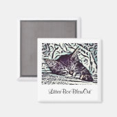 LitterBoxBlowOut Magnet (Vorderseite/Rückseite)