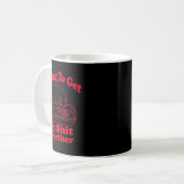 Litter's Full Funny Cat Humor Meme Cat Mom Cat Dad Kaffeetasse (Vorderseite Links)