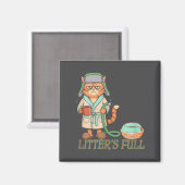 Litters Full Funny Cat Lovers Christmas Funny Gift Magnet (Vorderseite/Rückseite)