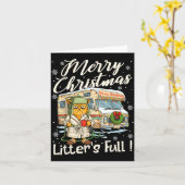 Litter's Full Funny Cat Parody Outfit Sarcastic Ch Karte (Gelbe Blume)