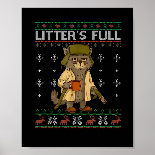 Litter's Full Funny Parody Outfit Sarcastic Christ Poster (Vorne)