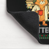Litter's Full Funny Silly Cat Holding Coffee Meme  Mousepad (Ecke)