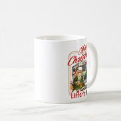 Litter's Full Merry Christmas Funny Cat Lovers Hol Kaffeetasse (VorderseiteRechts)