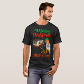 Litter's Full Merry Christmas Funny Cat Lovers Hol T-Shirt (Vorne ganz)