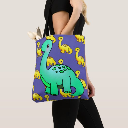 Little Adorable Cheeky Aqua Dinosaurier Tasche (Von Nahem)