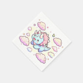 Little Adorable Dinosaur Babydusche Serviette (Ecke)