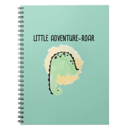 Little Adventure-Roar - Spiral Notepad Notizblock (Vorderseite)