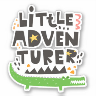 Little Adventurer Alligator Aufkleber
