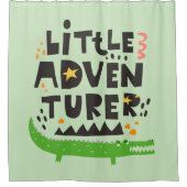 Little Adventurer Alligator Duschvorhang (Vorderseite)