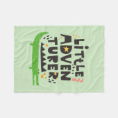 Little Adventurer Alligator Fleecedecke (Vorderseite (Horizontal))