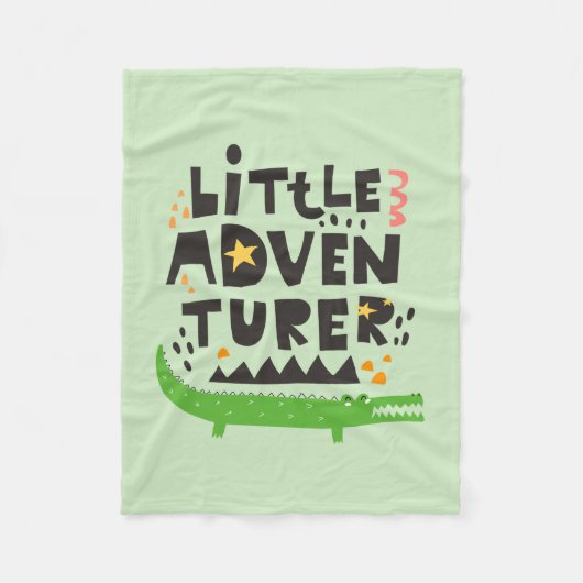 Little Adventurer Alligator Fleecedecke (Vorderseite)