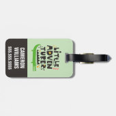 Little Adventurer Alligator Gepäckanhänger (Rückseite horizontal)