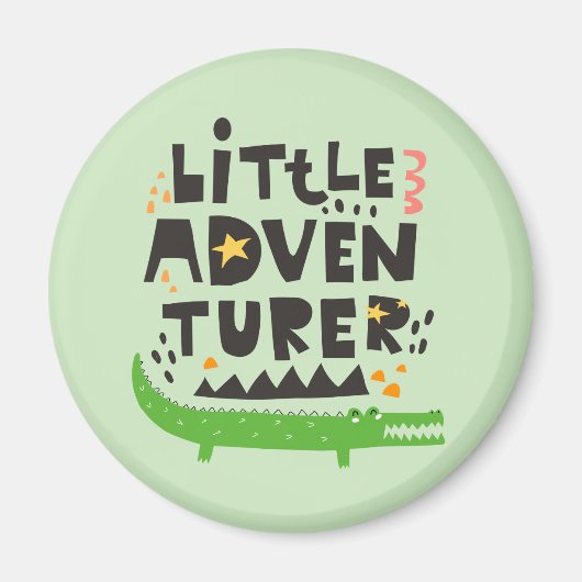 Little Adventurer Alligator Magnet (Vorne)