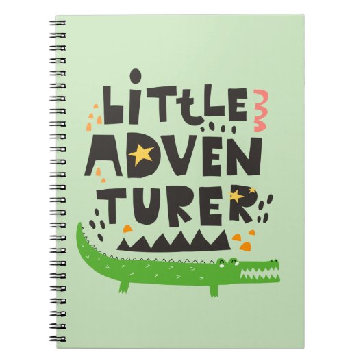 Little Adventurer Alligator Notizblock (Vorderseite)
