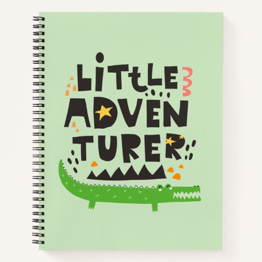 Little Adventurer Alligator Notizblock (Vorderseite)