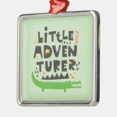Little Adventurer Alligator Ornament Aus Metall (Links)