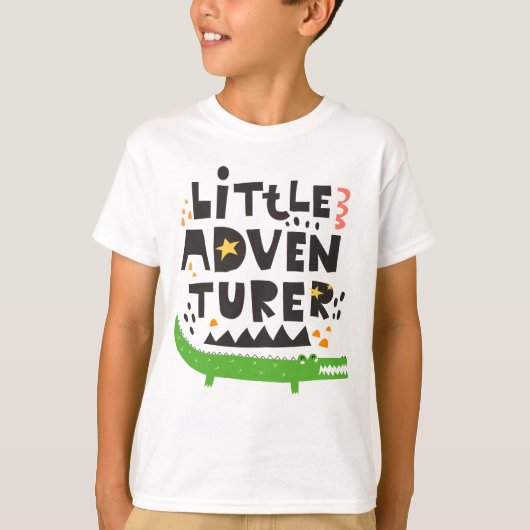 Little Adventurer Alligator T-Shirt (Vorderseite)