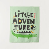 Little Adventurer Alligator Wandteppich (Vorderseite)