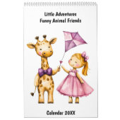 Little Adventures – Funny Animal Friends Calendar Kalender (Titelbild)