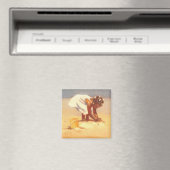 Little African Girl on Beach Magnet (In Situ (Geschirrspüler))
