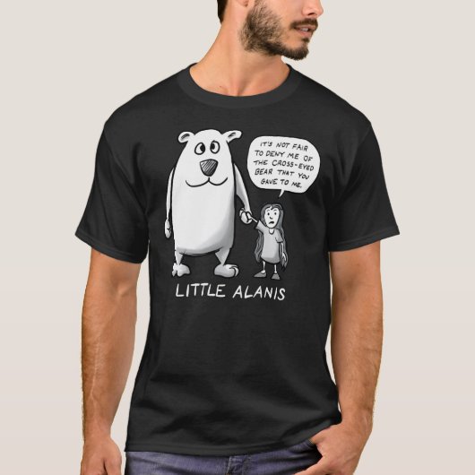 Little Alanis und ihr Mit Augen Bär (Best on dar) T-Shirt (Vorderseite)