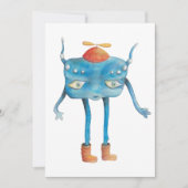 Little Alien Pi Einladung (Vorderseite)