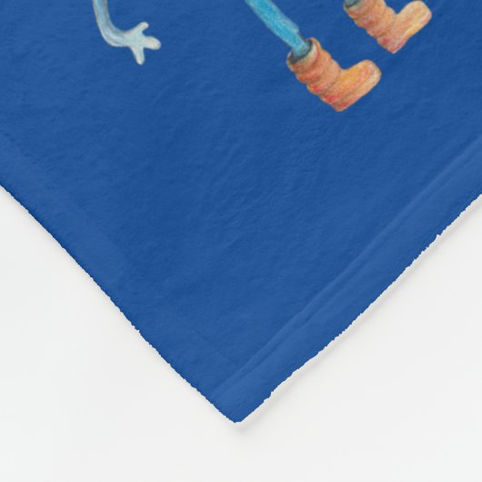 Little Alien Pi Fleecedecke (Ecke)