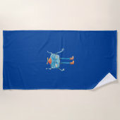 Little Alien Pi Illustration Strandtuch (Vorderseite)