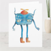 Little Alien Pi Karte (Vorderseite)